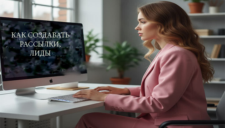 Девушка пытакется узнать как создаются рассылки, одностраничники. лиды Лиды, рассылки, одностраничники